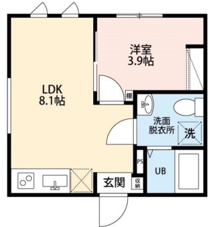 カンパネラ寺町の物件間取画像